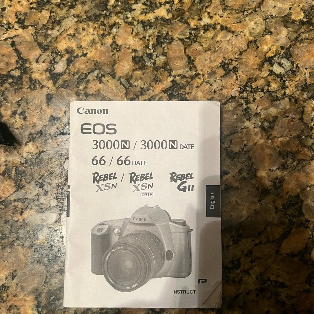 Canon EOS Rebel GII Camera - Black and Silver